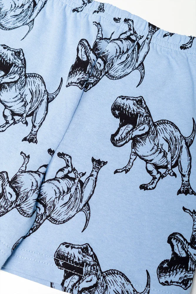 Dino Short Sleeve Pyjamas Navy sold by Ackermas product image thumbnail 3