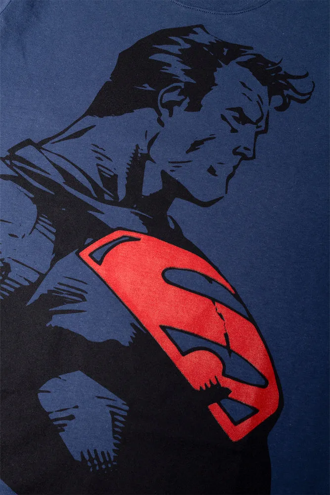 Superman Short Sleeve Pyjamas Blue sold by Ackermas product image thumbnail 2