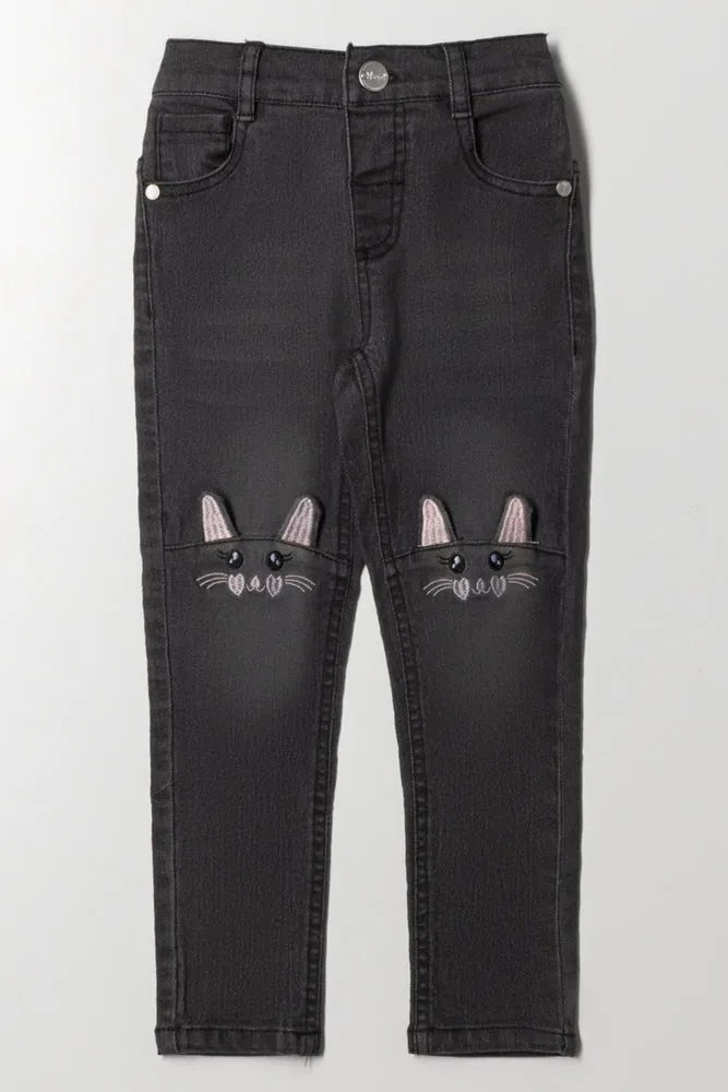 Skinny Denim Jean Dark Grey sold by Ackermas