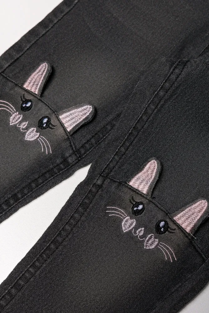 Skinny Denim Jean Dark Grey sold by Ackermas product image thumbnail 2