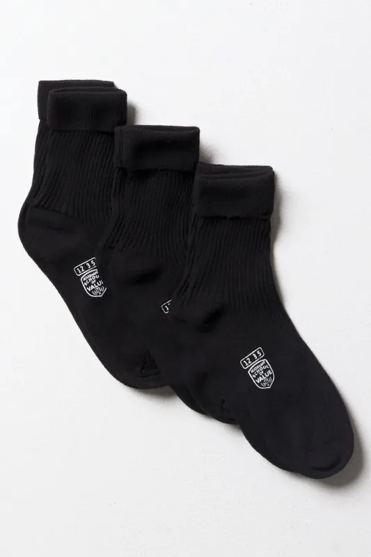 3 Pack Black Ankle Socks sold by Ackermas