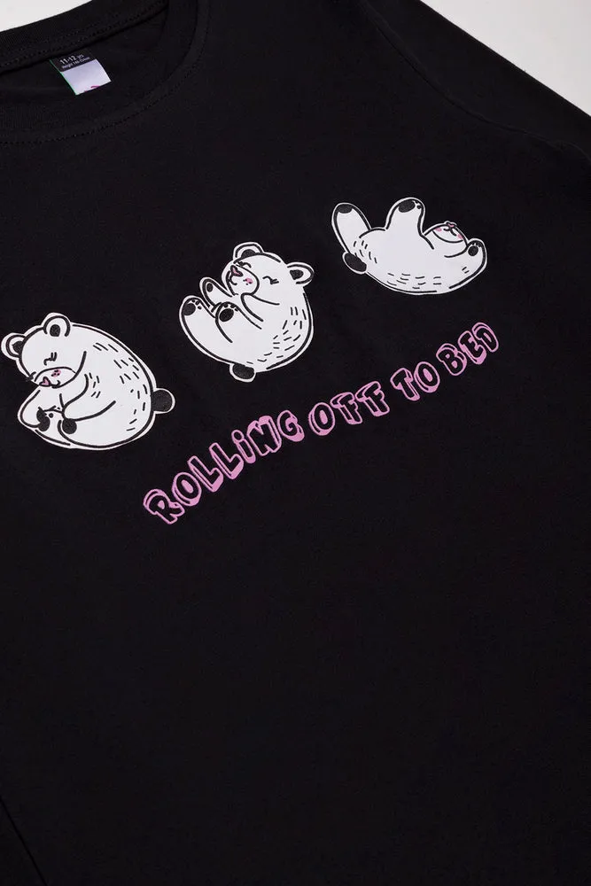 Bear Pyjamas Black And Pink sold by Ackermas product image thumbnail 2