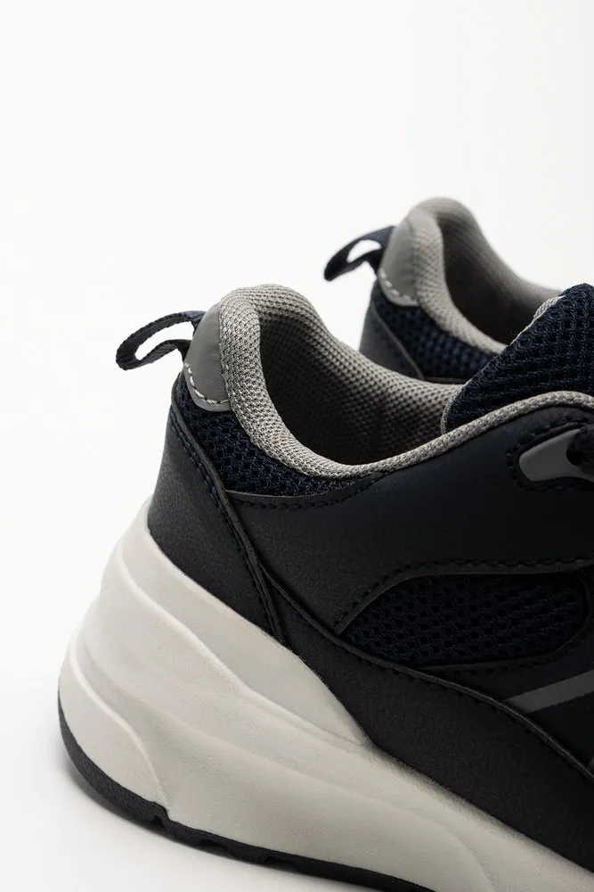 Retro Trainers Navy sold by Ackermas product image thumbnail 4