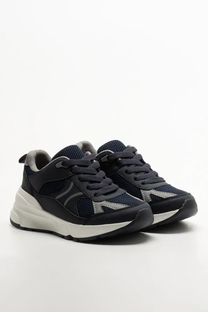 Retro Trainers Navy sold by Ackermas