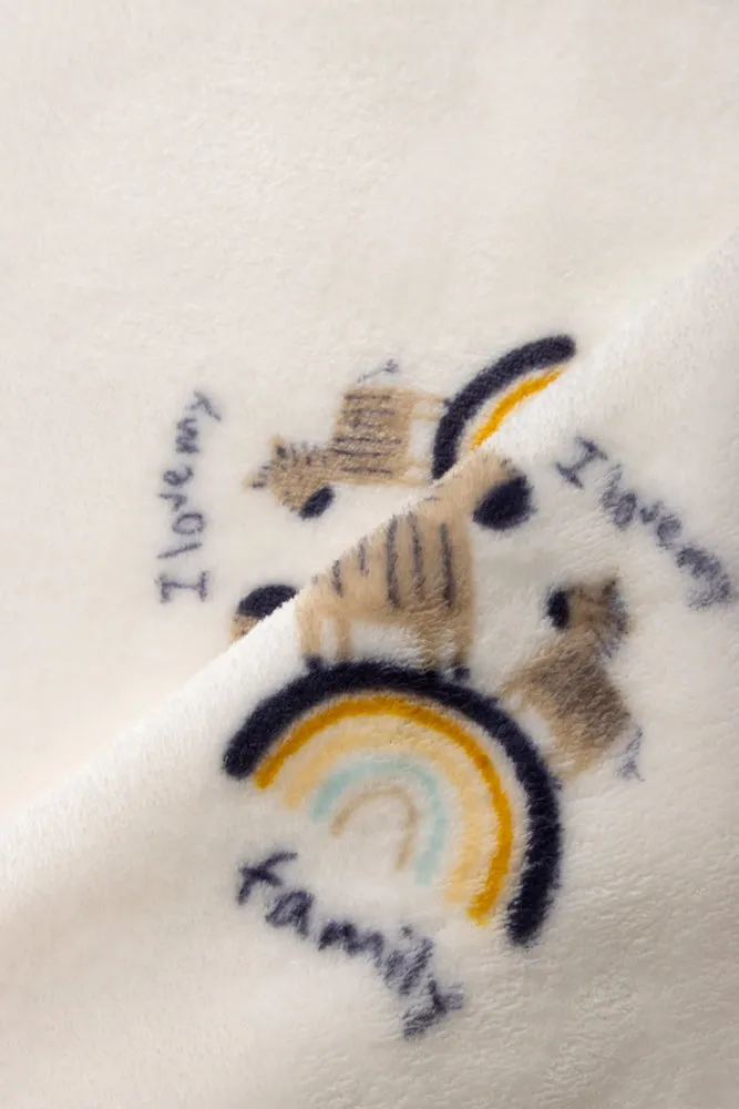 Zebra Printed Fleece White sold by Ackermas product image thumbnail 3