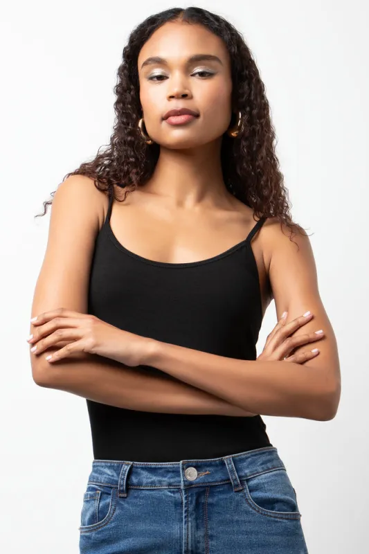 Fitted Cami Black sold by Ackermas