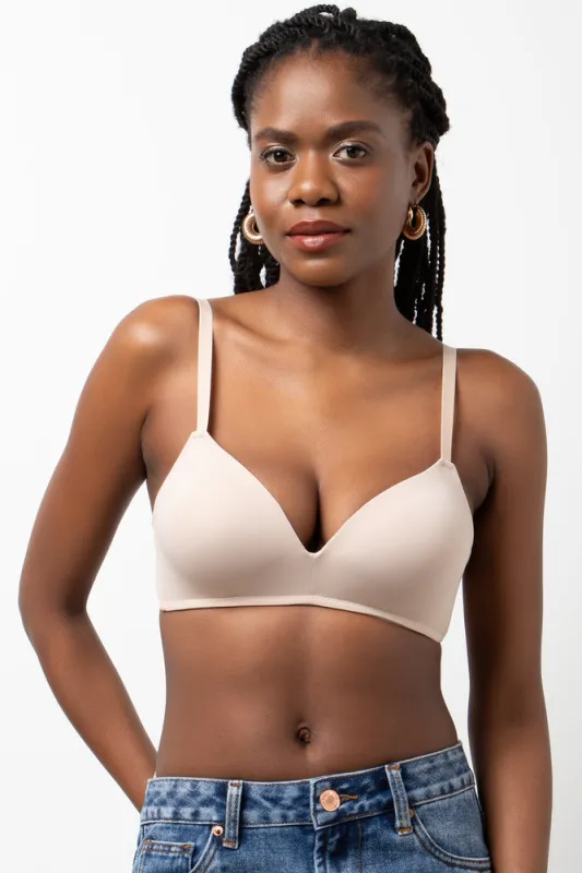 2 Pack Padded Wire Free Bras Natural sold by Ackermas