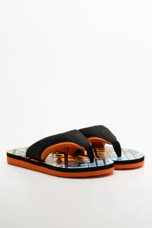 Padded Flip Flop Black sold by Ackermas