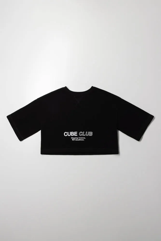 Oversized Boxy Top Black sold by Ackermas