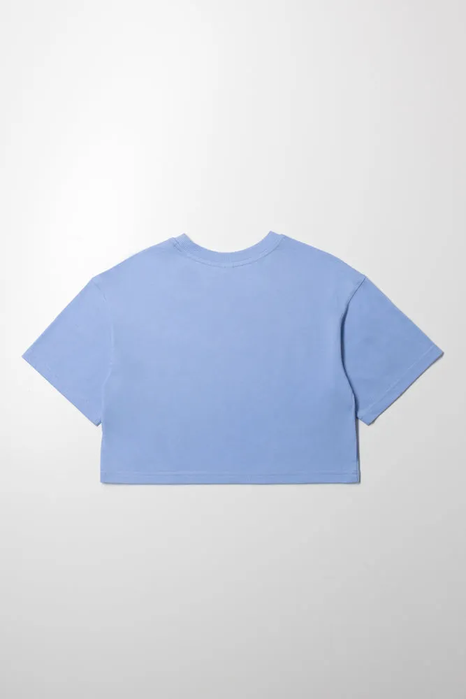 Butterfly Flower T-Shirt Blue sold by Ackermas product image thumbnail 3