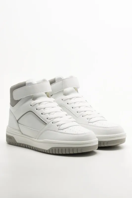 Skate High Top Sneakers White sold by Ackermas