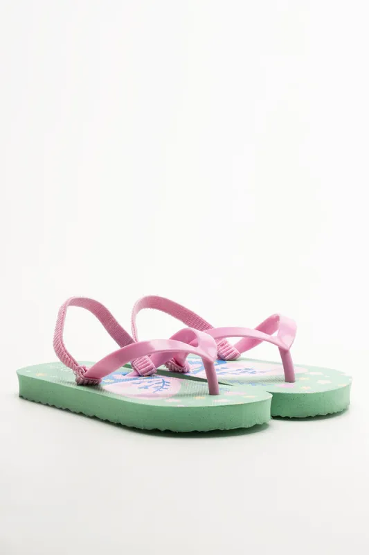 Butterfly Flip Flops Aqua sold by Ackermas
