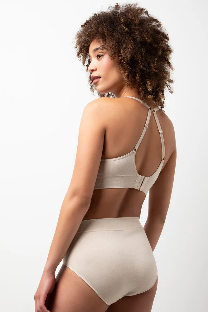 2 Pack Seam Free Bralette Navy & Natural sold by Ackermas product image thumbnail 4