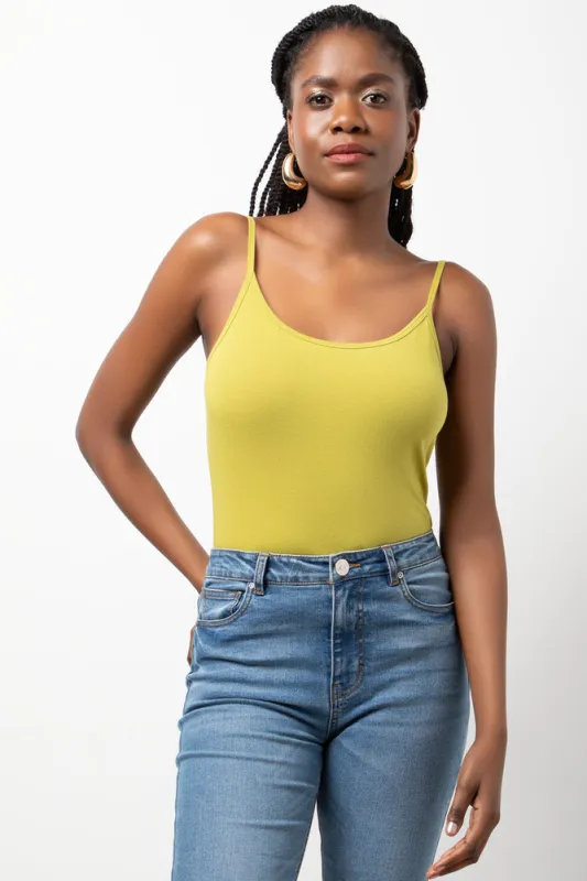 Fitted Cami Yellow sold by Ackermas