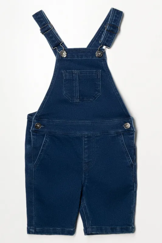 Dungaree Shorts Blue sold by Ackermas