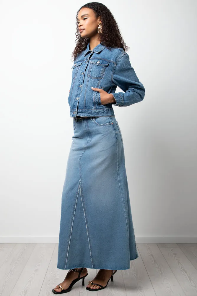 Denim Trucker Jacket Light Blue sold by Ackermas product image thumbnail 2