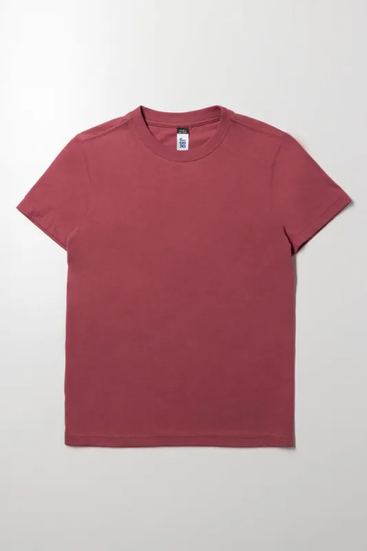 Short Sleeve T-Shirt Dark Pink sold by Ackermas