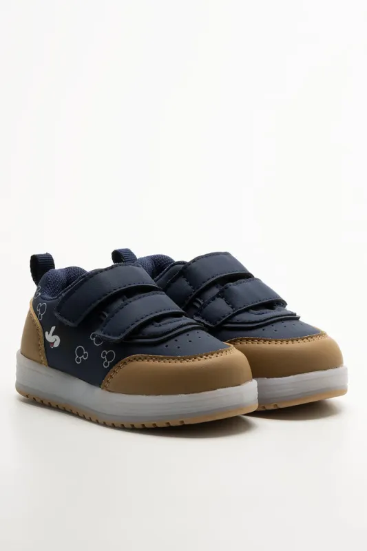 Mickey Mouse Light Up Sneakers Navy sold by Ackermas