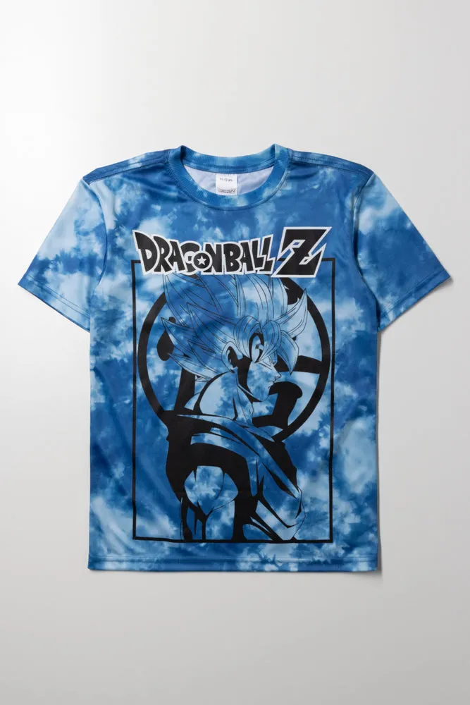 Dragon Ball Z Short Sleeve T-Shirt Blue sold by Ackermas