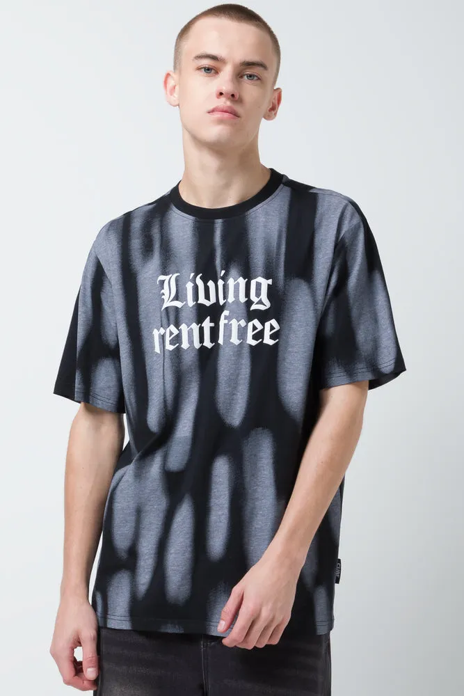 Tie Dye T-Shirt Black sold by Ackermas