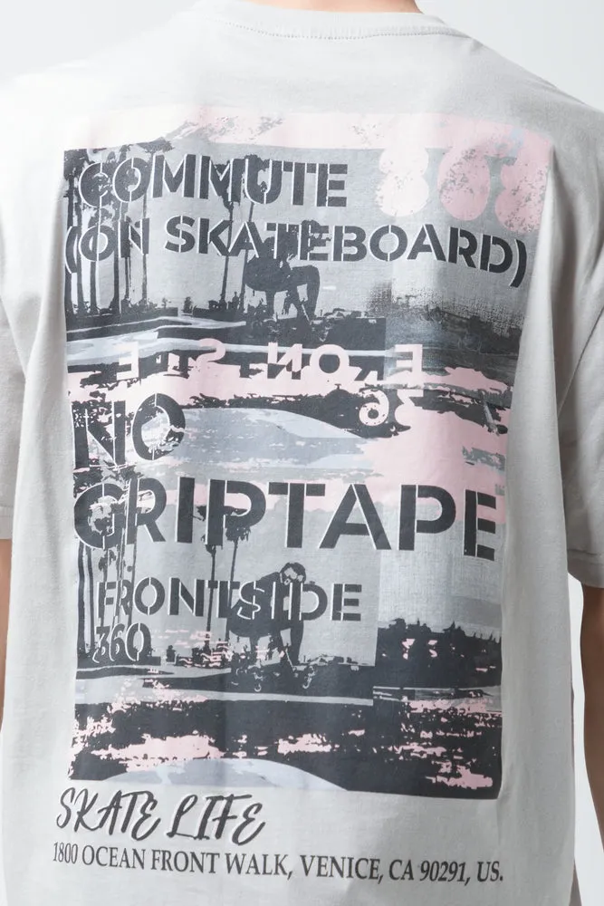 Short Sleeve T-Shirt Light Grey sold by Ackermas product image thumbnail 5