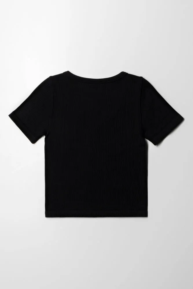Seamless T-Shirt Black sold by Ackermas product image thumbnail 3