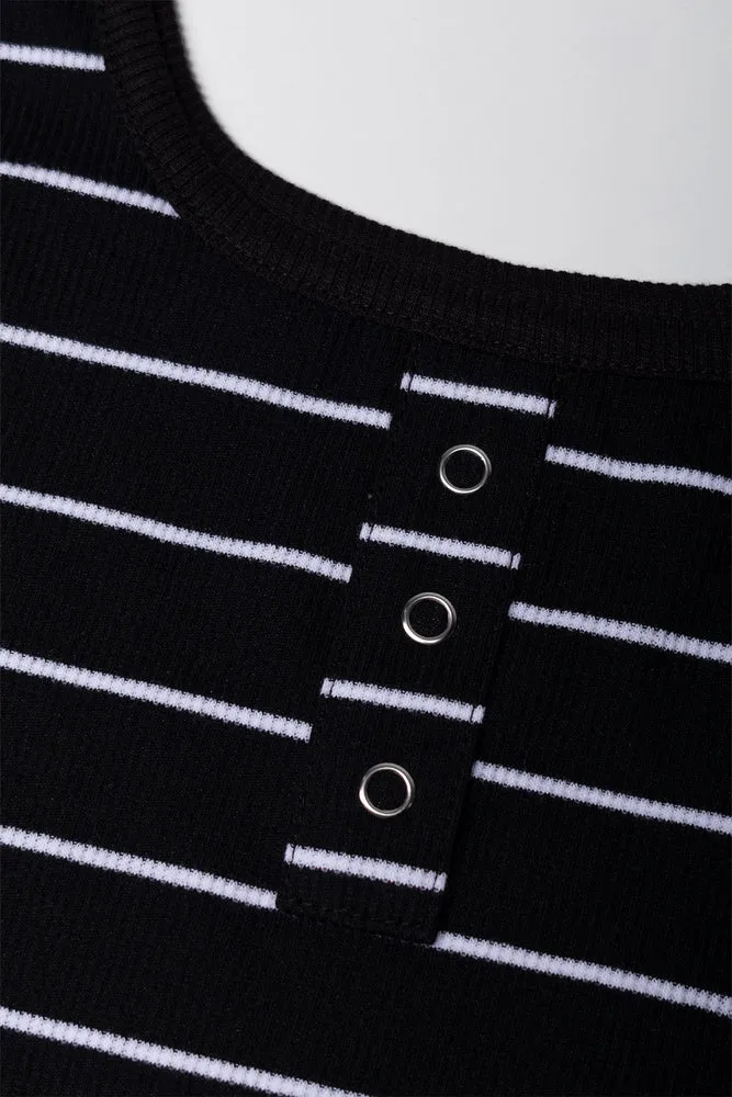 Stripe Tank Vest Black sold by Ackermas product image thumbnail 2