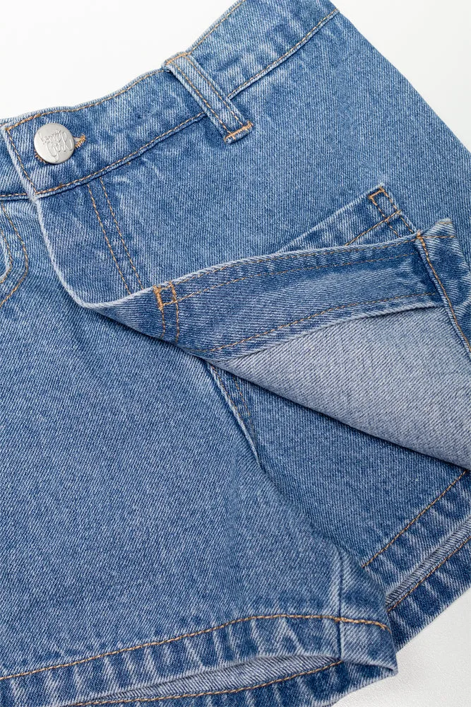 Denim Skort Blue sold by Ackermas product image thumbnail 2