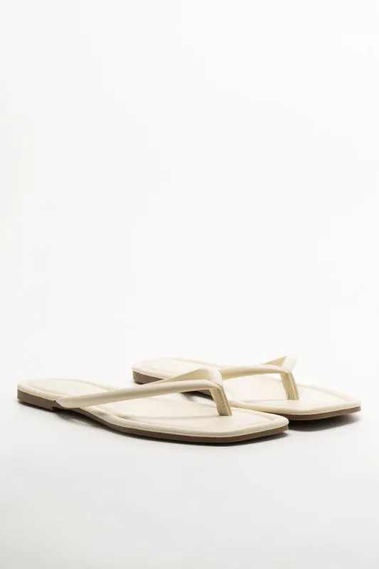 Thong Mule Sandal Natural sold by Ackermas