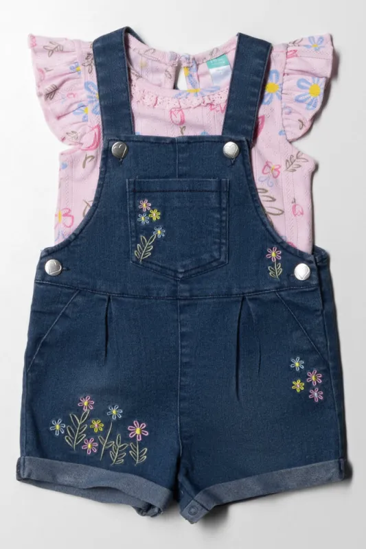 Dungaree Set Pink sold by Ackermas
