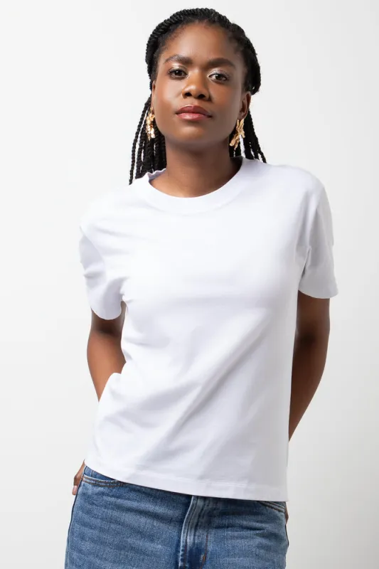 Crew Neck Short Sleeve T-Shirt White sold by Ackermas