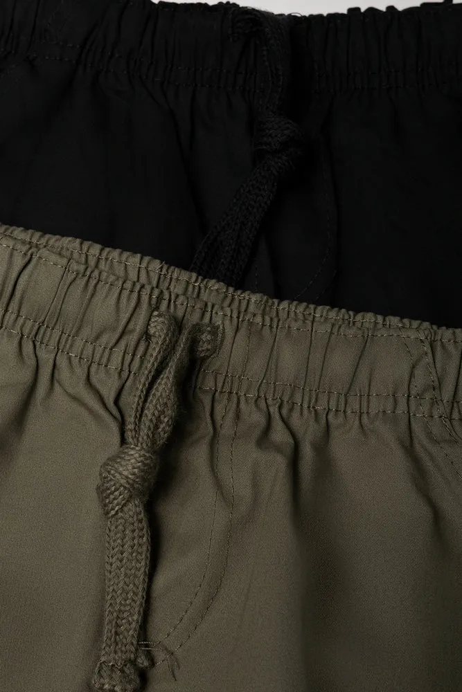 2 Pack Shorts Black And Dark Green sold by Ackermas product image thumbnail 2