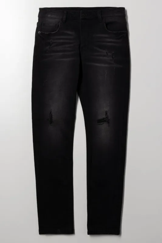 Ripped Denim Jeans Black sold by Ackermas