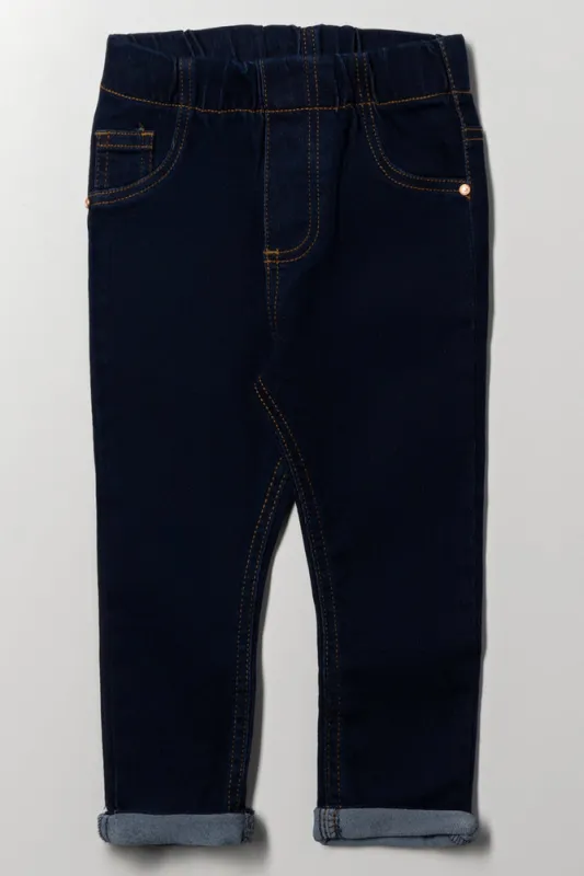 Denim Jegging Dark Blue sold by Ackermas