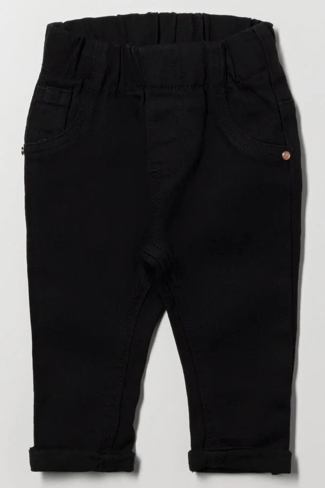 Denim Jeggings Black sold by Ackermas