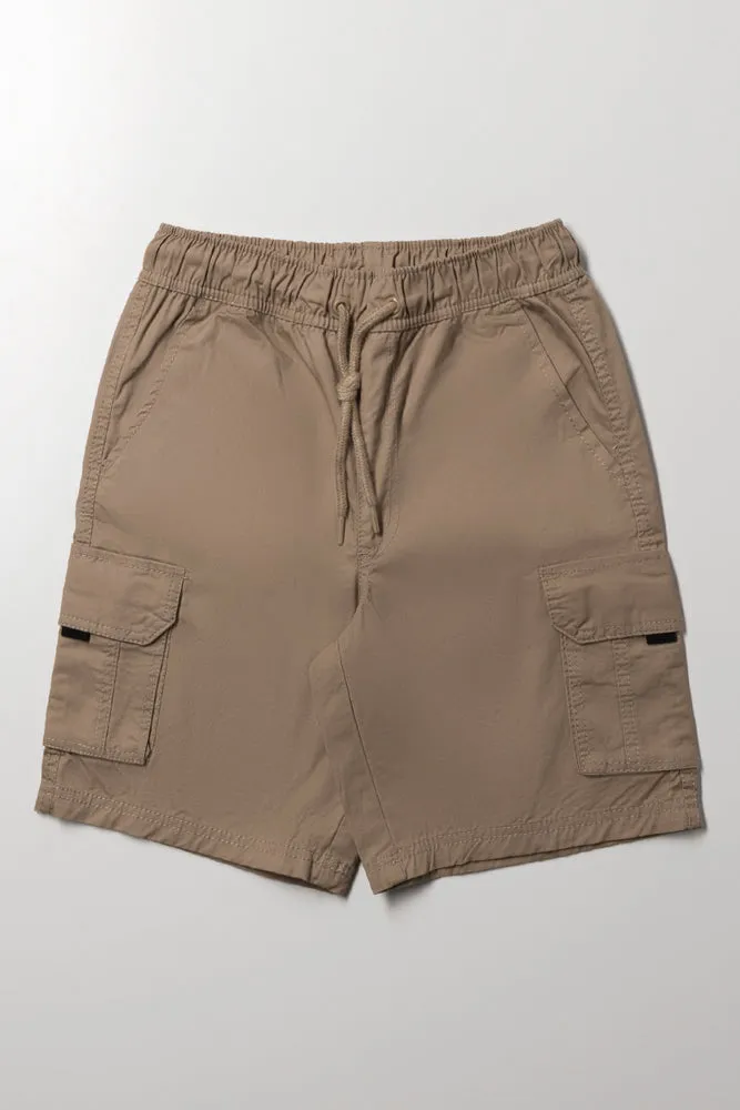 Cargo Shorts Natural sold by Ackermas