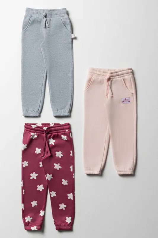 3 Pack Trackpants Pink, Burgundy And Grey sold by Ackermas