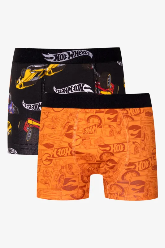 Hot Wheels 2 Pack Boxers Black And Orange sold by Ackermas