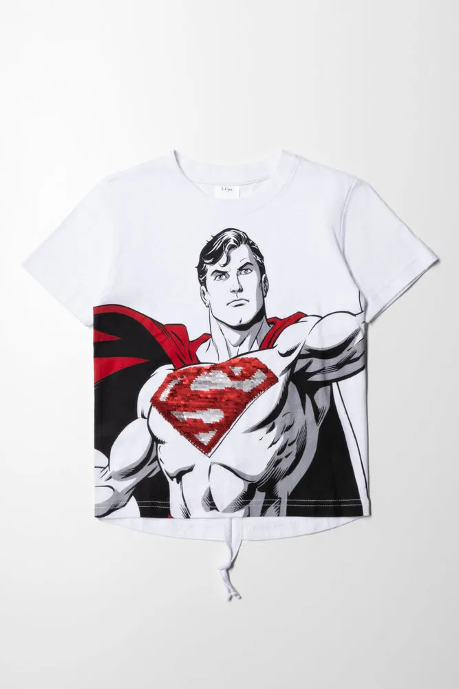 Superman T-Shirt White sold by Ackermas