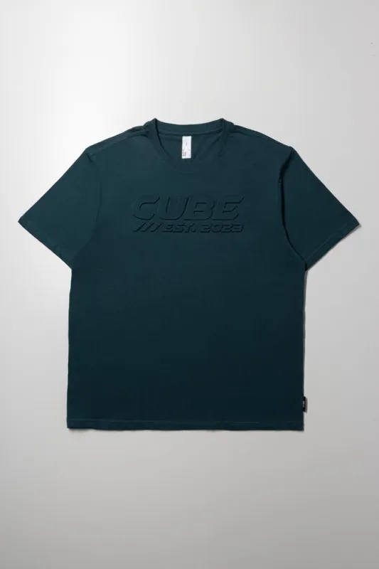 Flocked Print T-Shirt Green sold by Ackermas