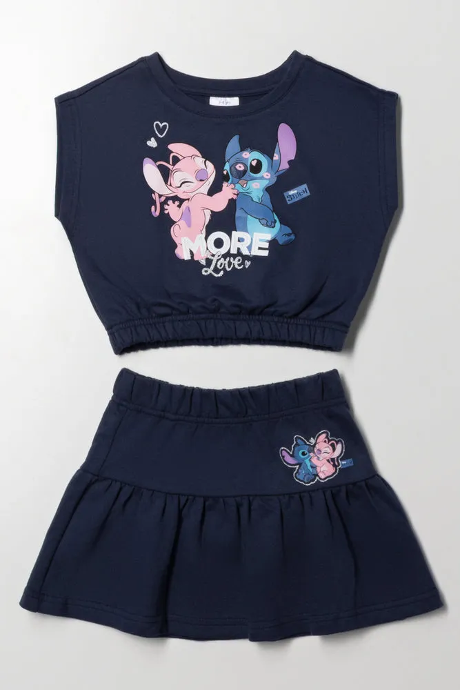 Stitch And Angel Set Navy sold by Ackermas