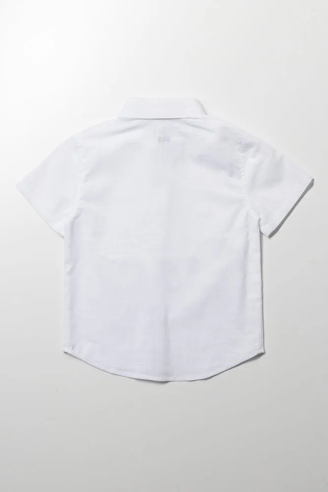 Short Sleeve Shirt White sold by Ackermas product image thumbnail 4