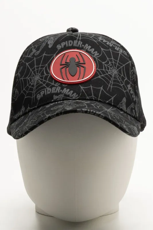 Spider-Man Peak Cap Black sold by Ackermas