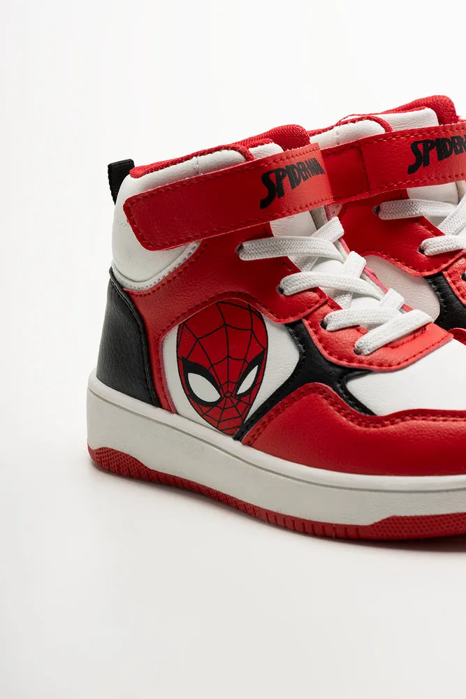 Spider-Man High Top Sneakers Red sold by Ackermas product image thumbnail 4