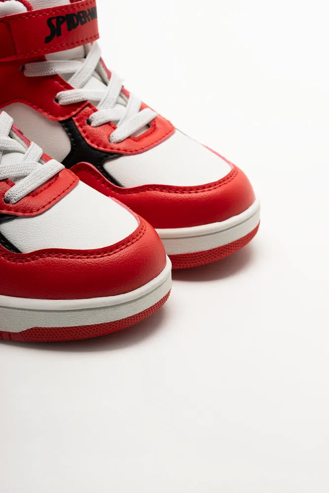 Spider-Man High Top Sneakers Red sold by Ackermas product image thumbnail 3