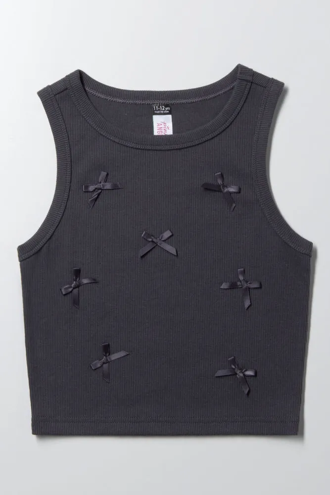 Rib Vests With Bows Black sold by Ackermas