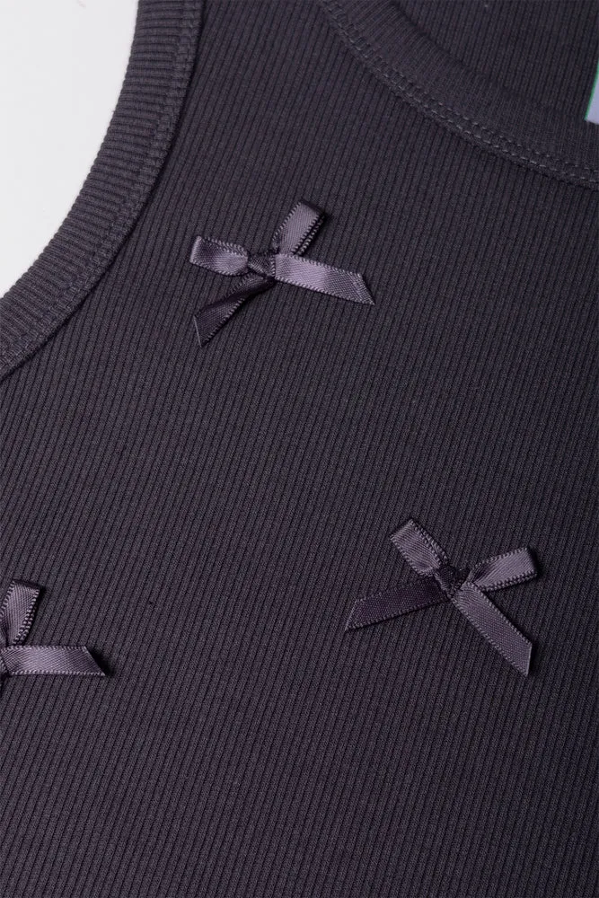 Rib Vests With Bows Black sold by Ackermas product image thumbnail 2
