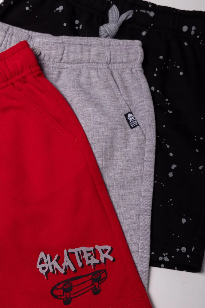 3 Pack Knit Shorts Black, Grey And Red sold by Ackermas product image thumbnail 2