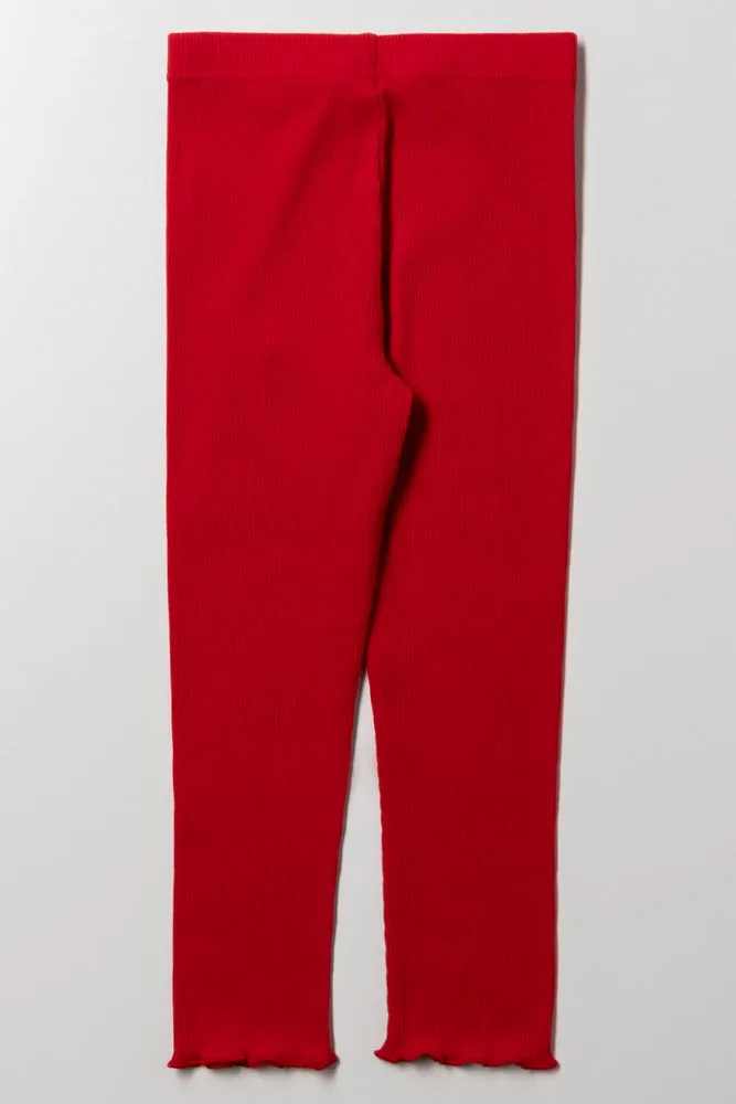 Rib Leggings Red sold by Ackermas product image thumbnail 3