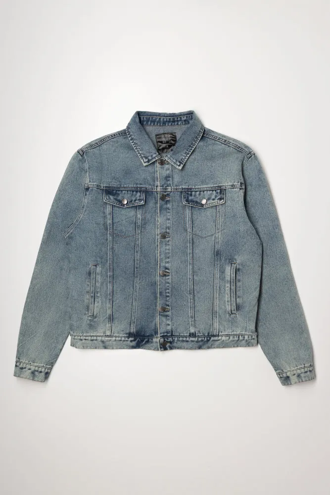 Boxy Denim Jacket Light Blue sold by Ackermas